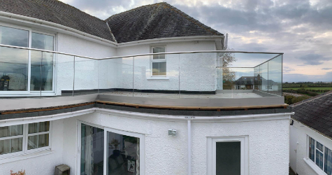 Image of a steel balcony, fabricated and installed by PMS Fabrications