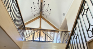 Image of a steel balustrade and steel staircase