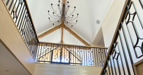 Image of a steel balustrade and steel staircase