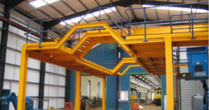 Image of a steel mezzanine floor